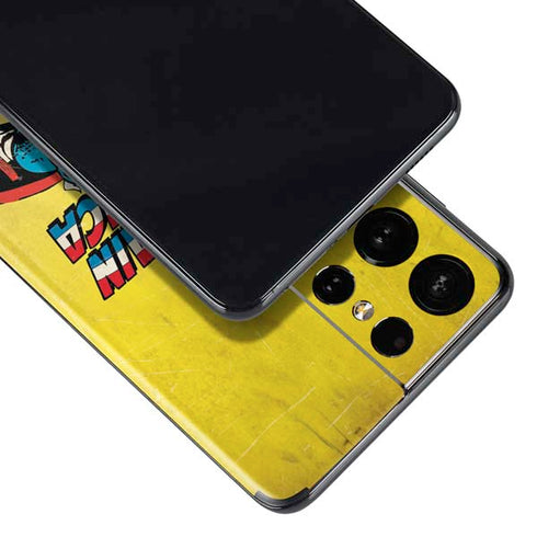 Marvel Classic Comics Captain America Galaxy S21 Ultra 5G Skin